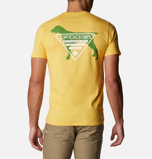 Columbia PHG T-Shirt Yellow For Men's NZ98143 New Zealand